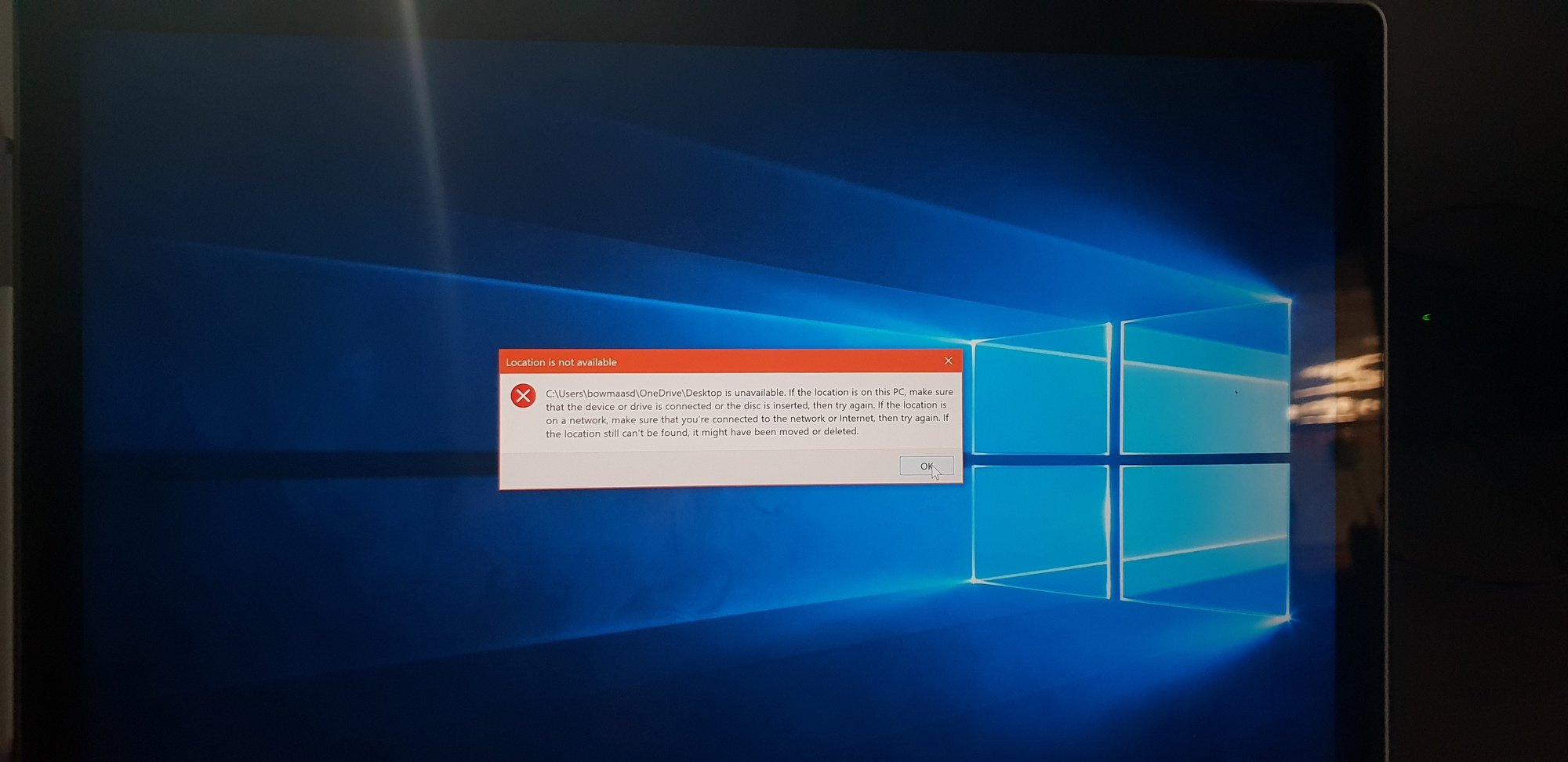 Windows 10 users profile renamed and works but desktop not refreshing due to one drive 7e82d0ec-8d9e-4a97-ad00-868a63a850aa?upload=true.jpg
