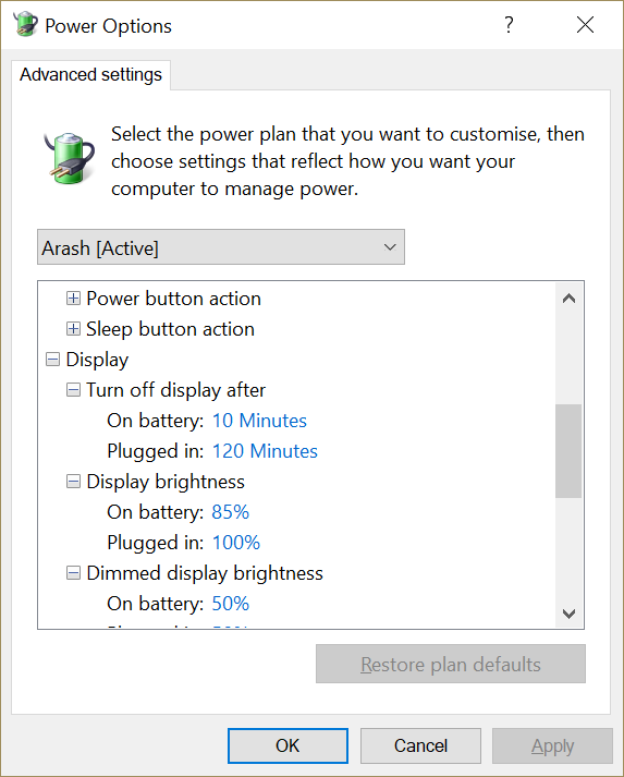 laptop screen goes black after 1 minute, no settings on windows 10 power options 7e82e3a7-6d94-473d-963d-b568ceeb2f1a?upload=true.png