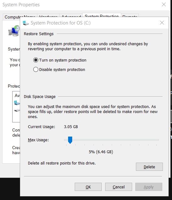 System Restore takes 9GB on Drive C: 7edf0219-a996-4f54-8f67-3063b2bdd002?upload=true.png