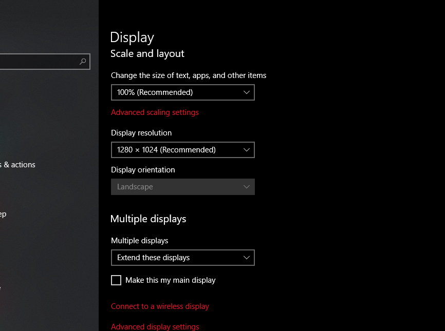 the display orientation drop down is grayed out 7f0c70d9-fb10-4bae-8acf-ff89fdefc4ab?upload=true.png