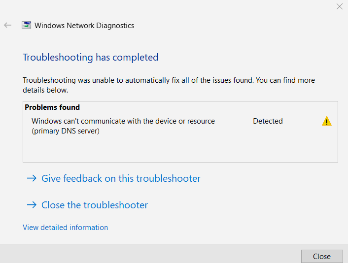 Windows can't communicate with the device or resource (Primary DNS Server) every ~10 minutes 7f2e78bf-2c60-43a3-9b3a-bef14e9360c0?upload=true.png