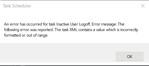 Scheduled Tasks - The task XML contains a value which is incorrectly formatted or out of range. 7f52e55c-4dd4-498c-a2df-80474a8eecd2?upload=true.png