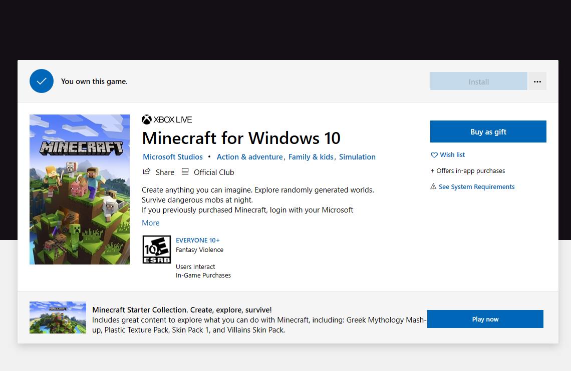 Minecraft Windows 10 won't reinstall. 7fd1be17-4aaf-43f0-8806-db950b424ebf?upload=true.png