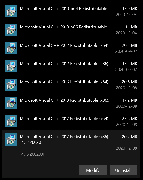 Failed Install of Microsoft Visual C++ Redistributable 2015 7fd58f6f-5534-483b-98e3-4283e7b3b1a2?upload=true.png