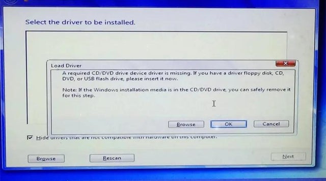 trying to install windows 10 from a cd, keep getting this error, please help me fix it!! 7g3ik19qezs81.jpg