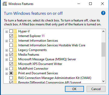 Cannot enable Microsoft Print to PDF once it is disabled 7HKI4.png