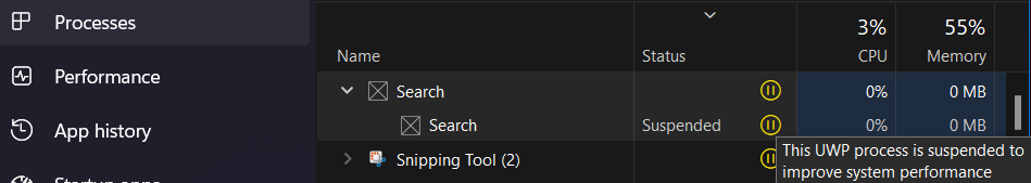 Application client goes into Suspended Status in Task manager. 7T%2BQ%2BY2HJd%2BOH9wZ2Vep5tpqPFvCh3UuAK1mP5B%2FX6eK7h8f8g%2FL3qywrFnC1X14gZfZddBhyvVW5%2BGjw%3D.png