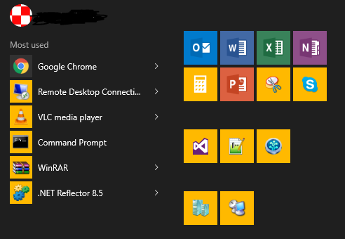Windows accent color not coloring tiles after recent update 7uNiP.png