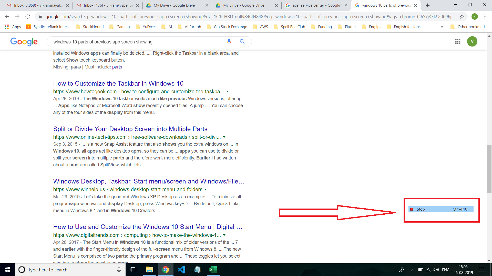 Windows 10 - Display Error - Part of screen is frozen 806a5fd9-9929-45c5-a33a-3aecdfdbb050?upload=true.png