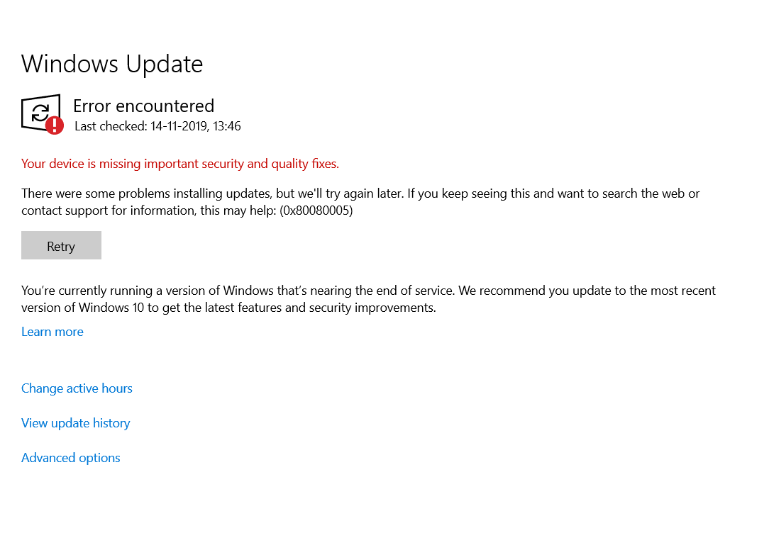 Unable to Update Windows 10 - Getting 0x80080005 Error 80c9e928-2037-4d02-9b7b-de1ce0e72007?upload=true.png