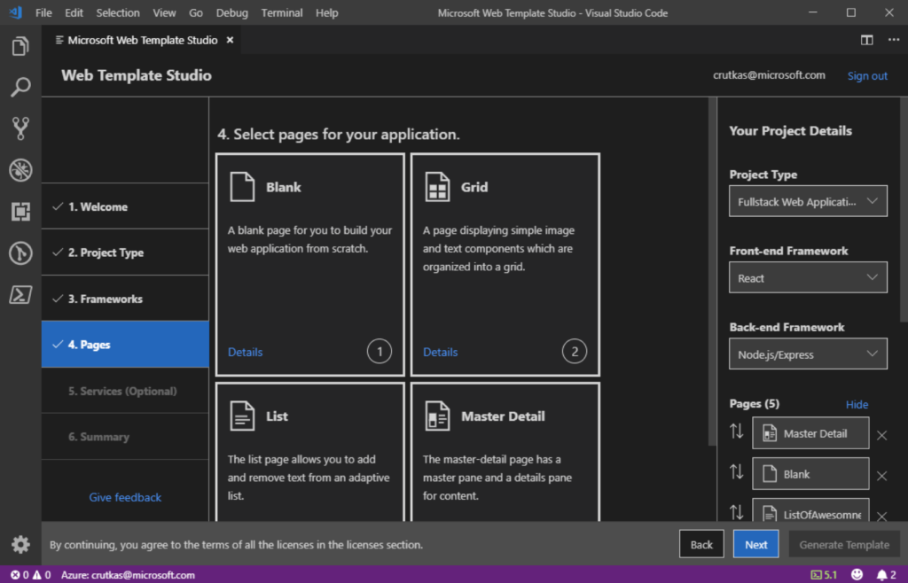 Announcing Microsoft Web Template Studio 829741ab9eff897cab9d4676773b8de0-1024x658.png