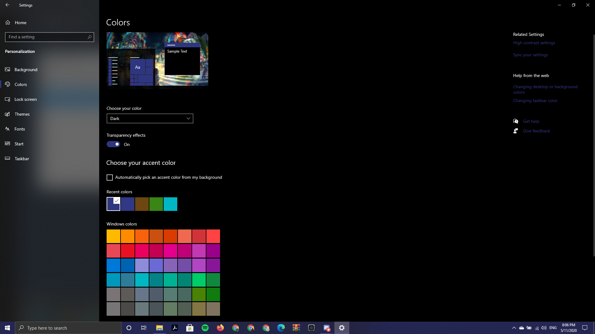 Colour not appearing on Title Bars, WIndow Borders & Apps on Start Menu 82a93cb1-3c06-495f-abd7-cba678c09be0?upload=true.png