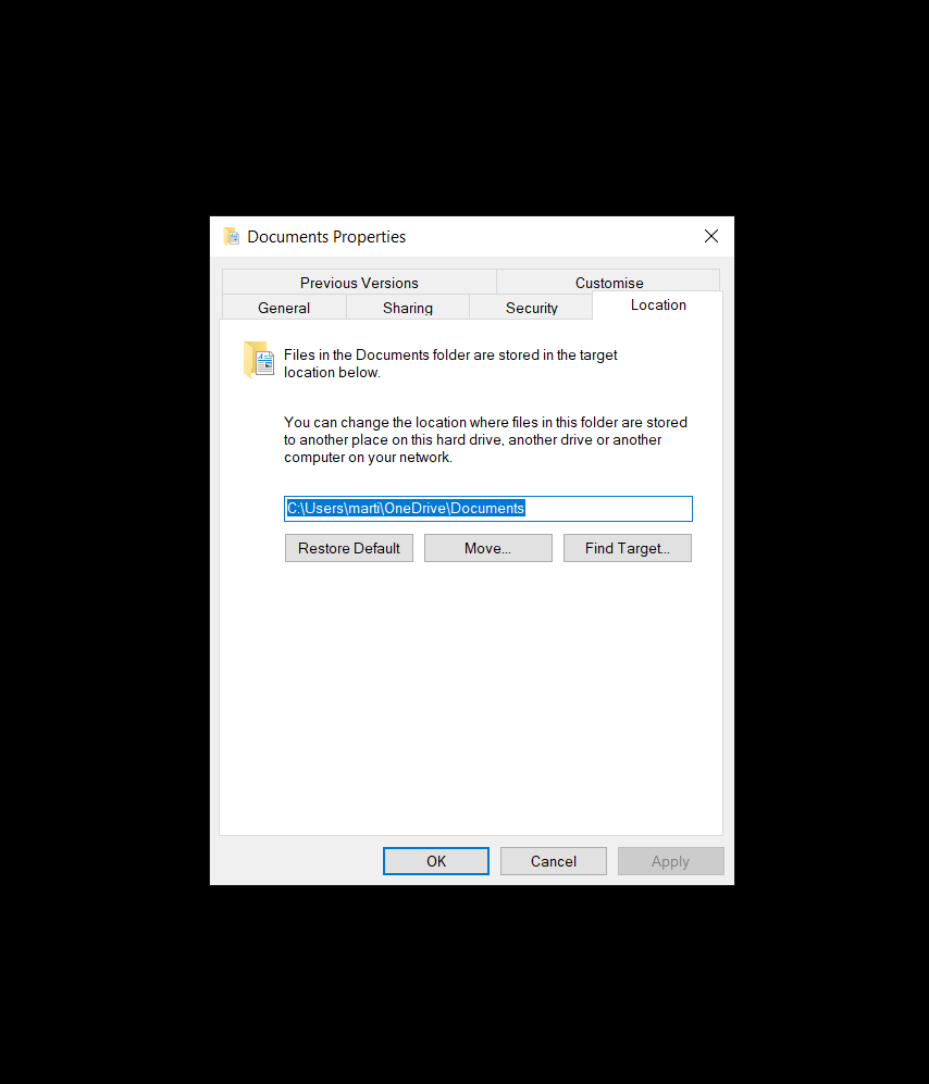 Why are folders in PC (Documents, Desktop, ...) located in users/OneDrive folder as default ? 82b4bbd1-1e44-4af1-9228-a788ca548305?upload=true.png