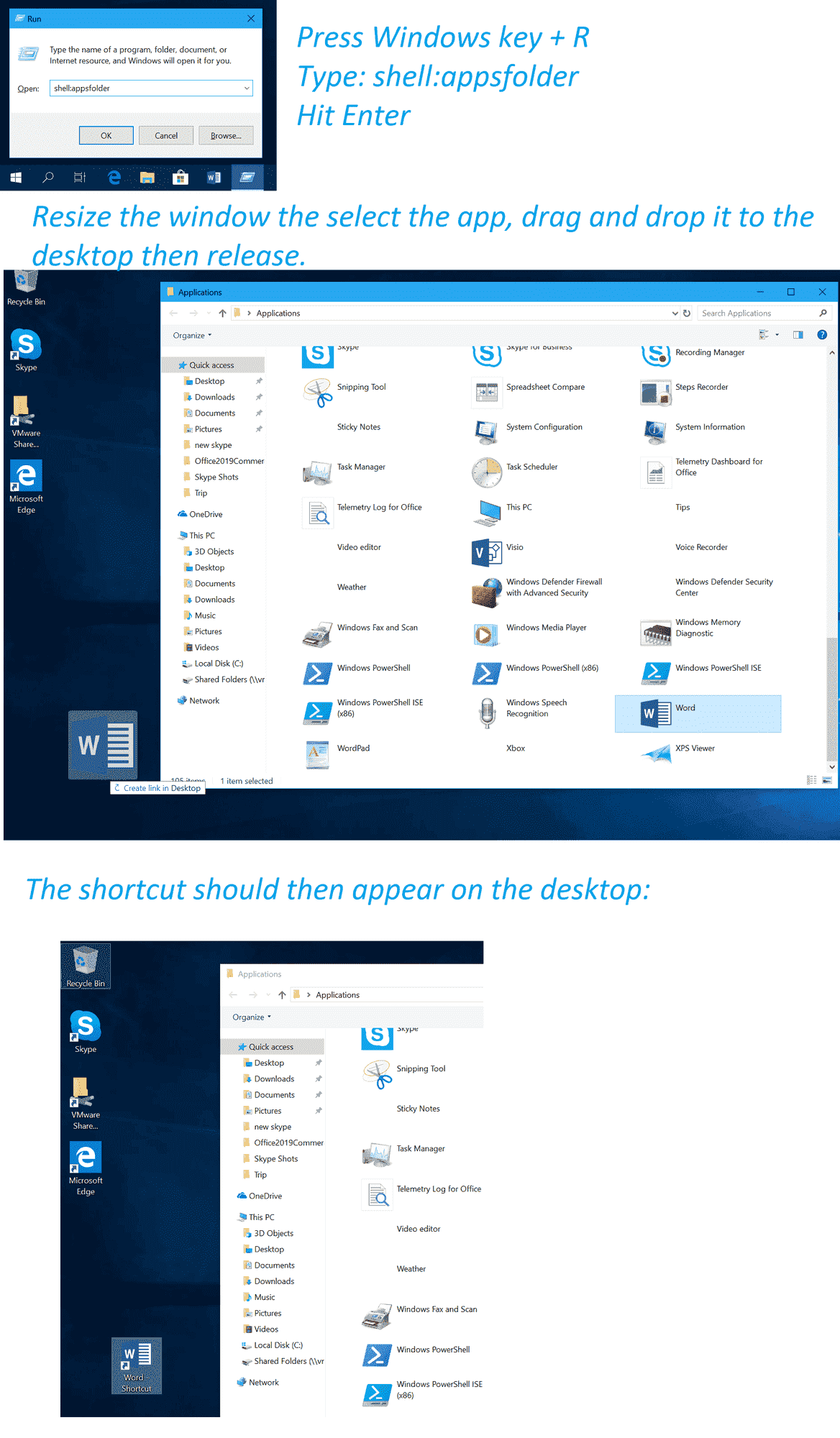 Easy Guide: How to Create Desktop Shortcuts for Microsoft Store and Desktop Apps 83663b28-2c9e-4e0a-8518-d4f969602c6c?upload=true.png