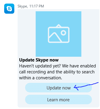 Skype 12.1815.201.0 (built in) not updating in Windows 10 - 1703 8385af8f-f982-4ac9-a3bb-6e29cd1aa179?upload=true.png