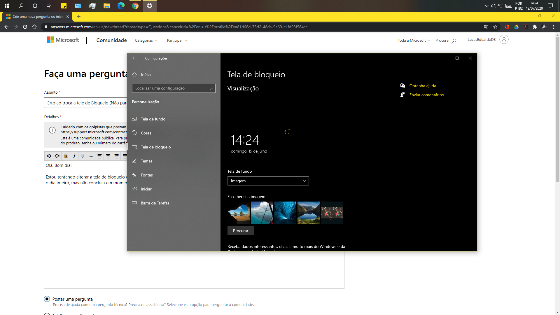 Erro ao troca a tele de Bloqueio Não para de carregar 8432721b-1ce4-48b5-b5e2-37857d135a82?upload=true.png