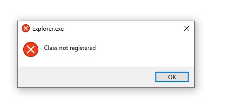 resent update - explorer.exe Class not registered 847b2e0b-4beb-4f87-8fc3-748d7a33cda4?upload=true.jpg