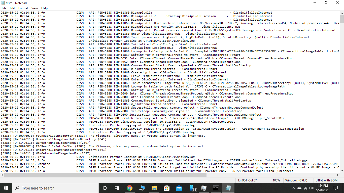 Windows 10 Start-Up Menu not searching anything i type. 8580a7f0-de6f-4389-b9ff-a818b6fc8255?upload=true.png