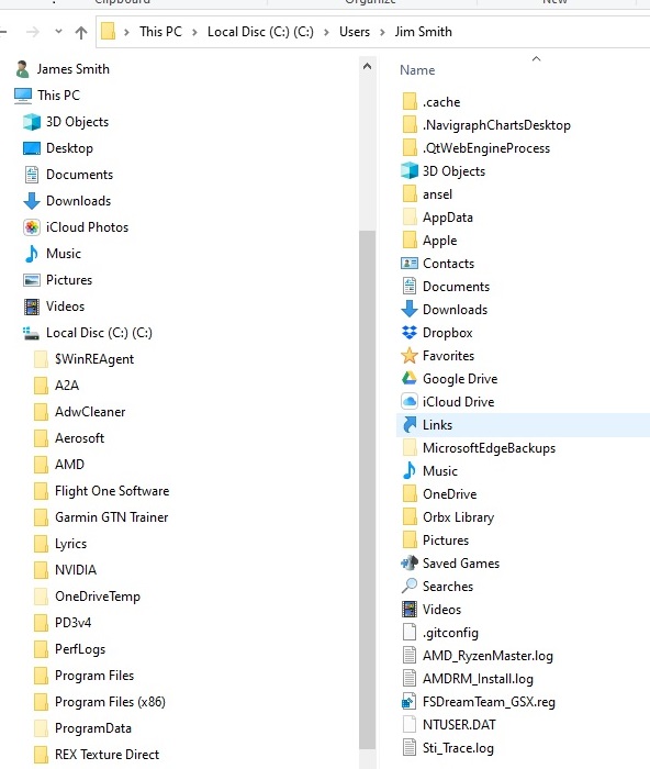 OneDrive: Trouble setting up a new laptop file path to match another device. 861t-two-paths-onedrive-screenprint-file-explorer-showing-default-storage-location-pic-2-cropped.jpg