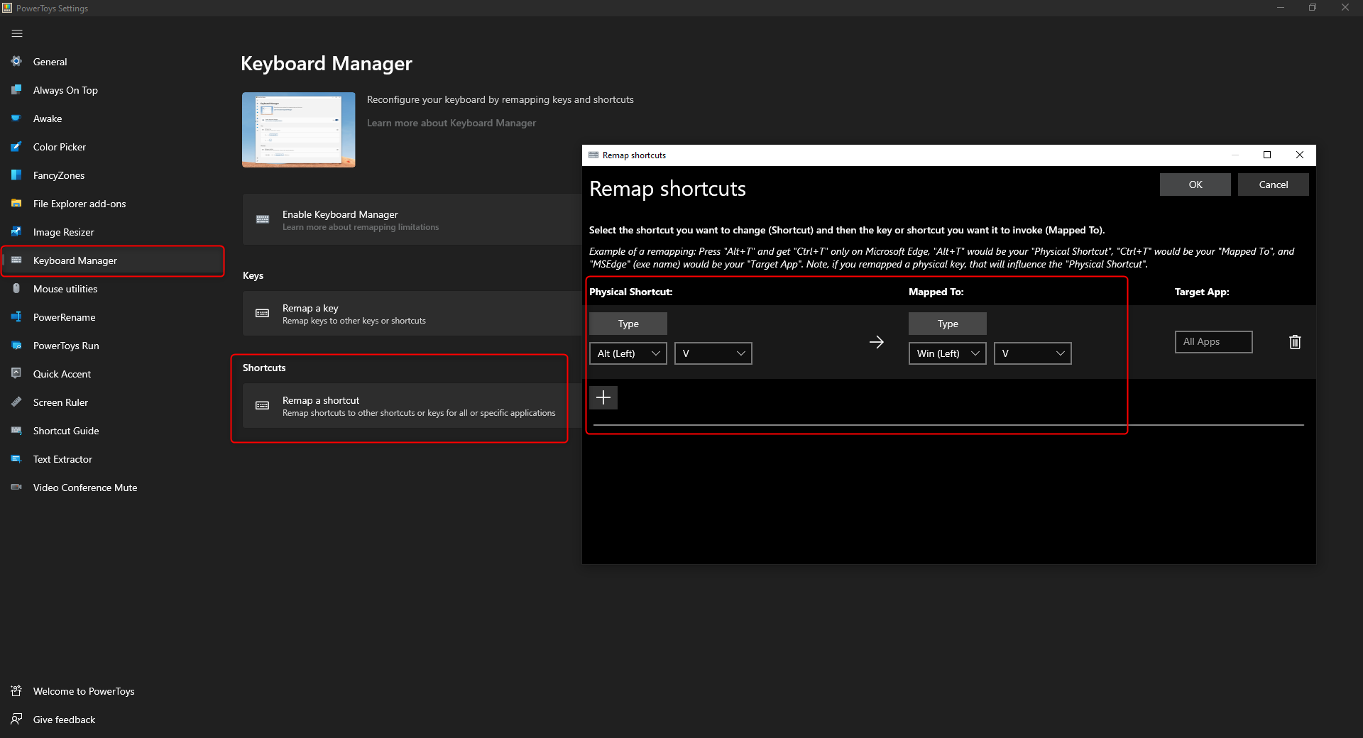 Can I change the shortcut Windows Key + E to another folder from Powertoys? 86227511-cb06-4b31-8e61-c5a17638412d?upload=true.png