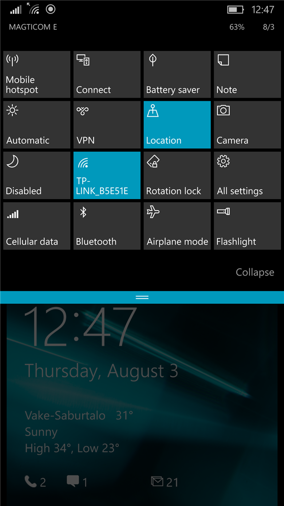 Connect button in Quick Actions not working 86502741-3b79-4798-bcfc-85c4f8aac05e.png