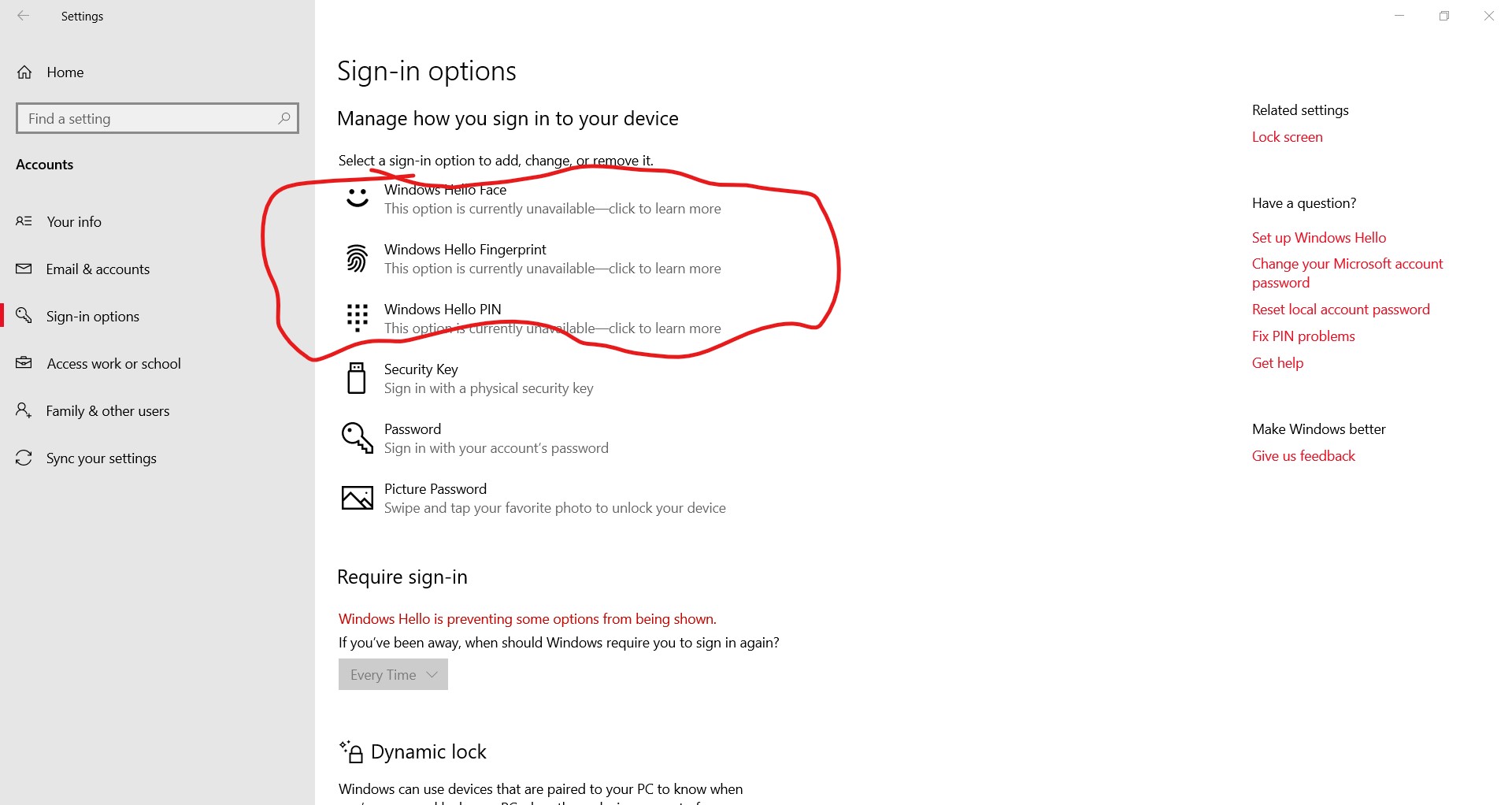Settings will not let me manage Windows Hello (fingerprint and PIN) 86ac4299-4f05-4b55-9bba-b01741047454?upload=true.jpg