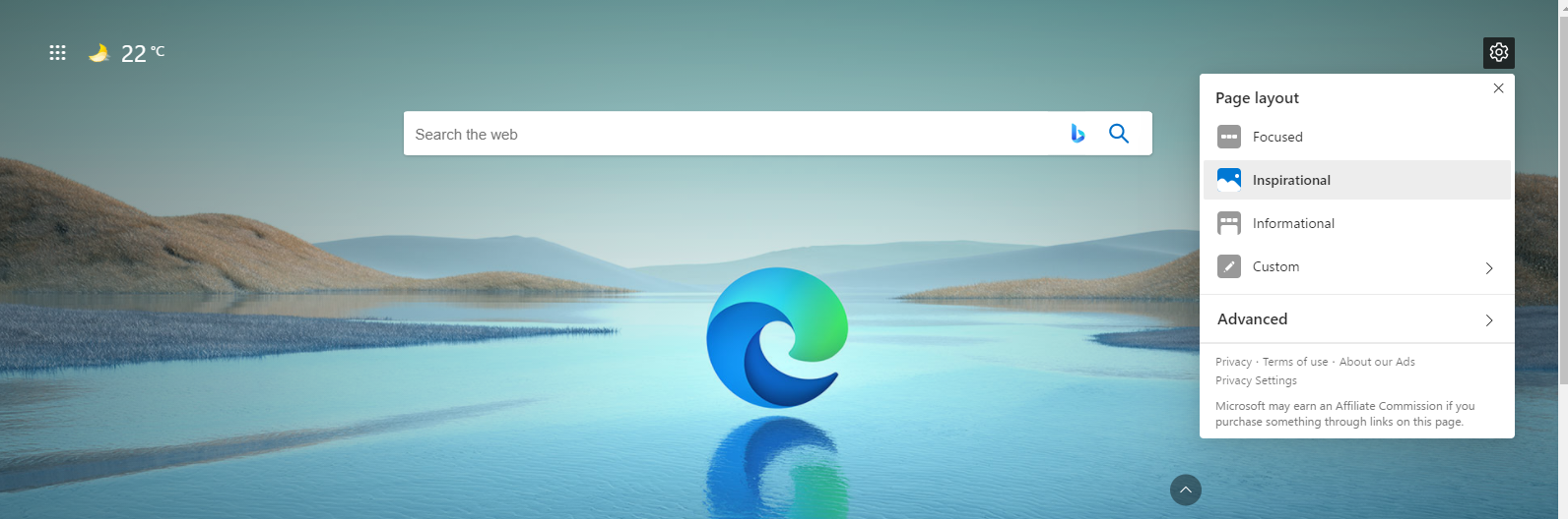Daily new pics not showing up as background on MS edge welcome tab home screen. 86b8bd22-96b3-44c3-94e9-f04aa14ff3fd?upload=true.png