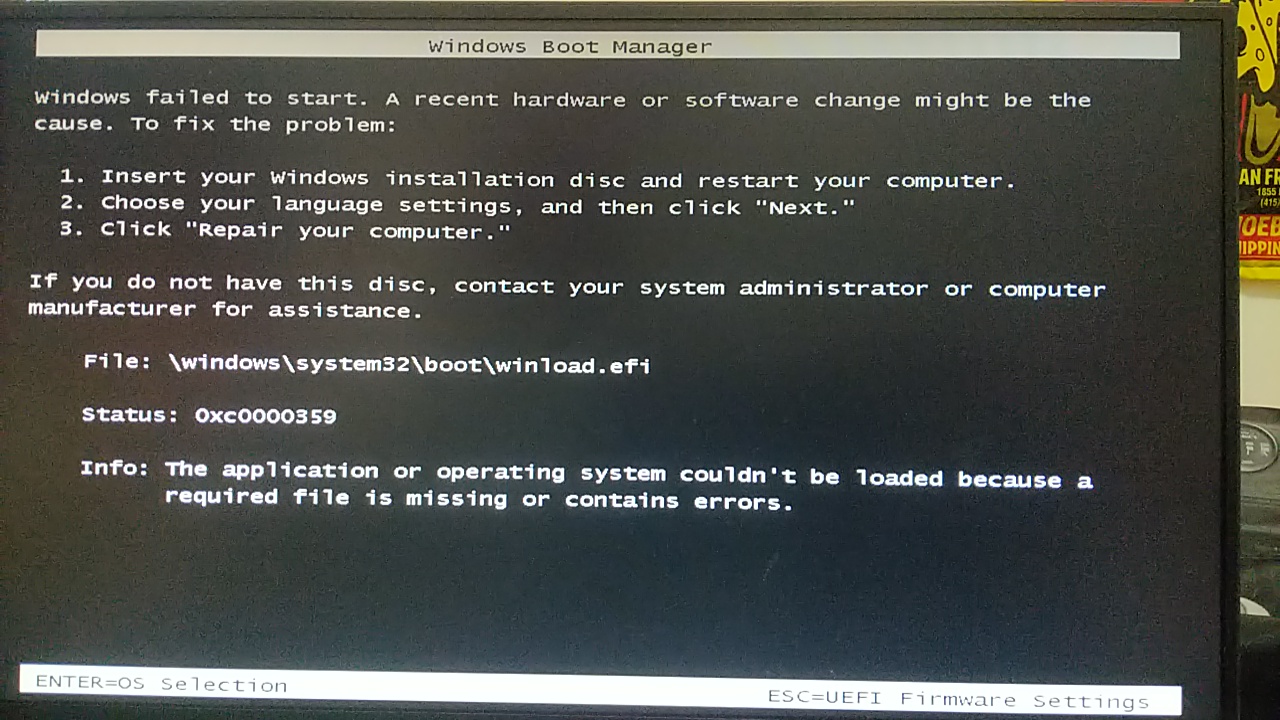 Tried to load windows 10 onto new HDD from USB and it won't work 86f06cb1-4ba8-48c5-a329-d1471152ee96?upload=true.jpg