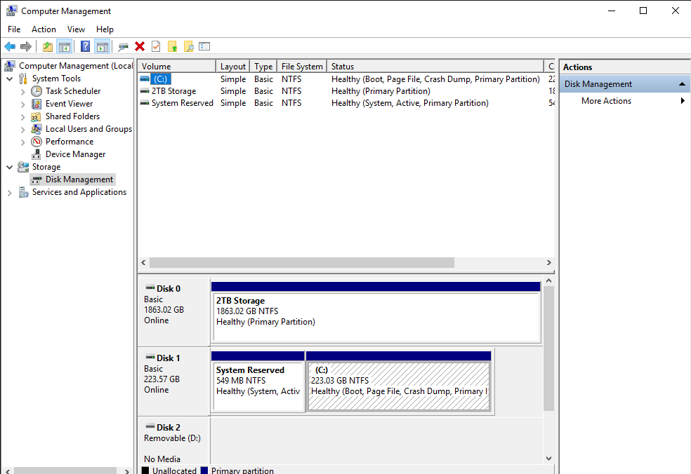 Nothing is being stored on my hard drive and my hard drive doesn't show up in file explorer 8716a8b4-8180-4111-bc8e-633b56246efc?upload=true.png