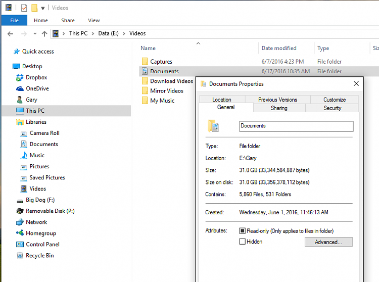 What's the correct way to change the location of the default Documents folder to an already... 87467d1485968665t-documents-location-changed-but-property-location-correct-capture1b.png