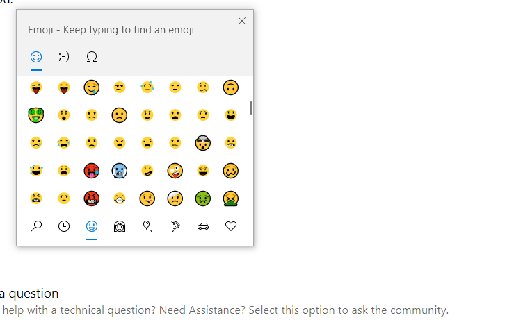 Microsoft Emoji list issues: displaying old ones rather than new ones 8787458e-07d6-40dc-8212-02e2b05f2d0b?upload=true.png