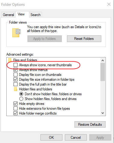 I had to reset my Windows 11 and now all my photo icons aren't thumbnails any more. 87d1485966026t-folder-photos-showing-thumbnail-photos-rather-than-irfanview-icons-folder-options.jpg