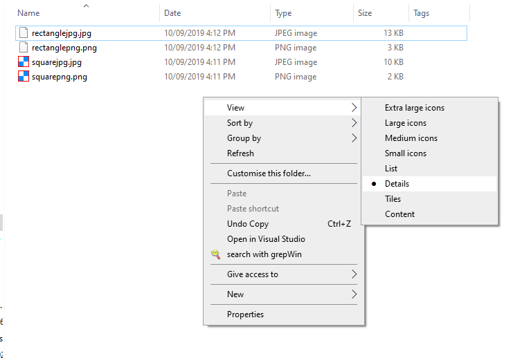 Non-square images no longer show thumbnails in Small Icons or Details 8862f9be-2178-4259-862a-a387a6111b78?upload=true.png