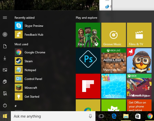 Green share icons on the left sidebar of Windows Explorer 88670d1485968933t-left-sidebar-start-menu-collapsed-showing-just-icons-obaqtcy.jpg