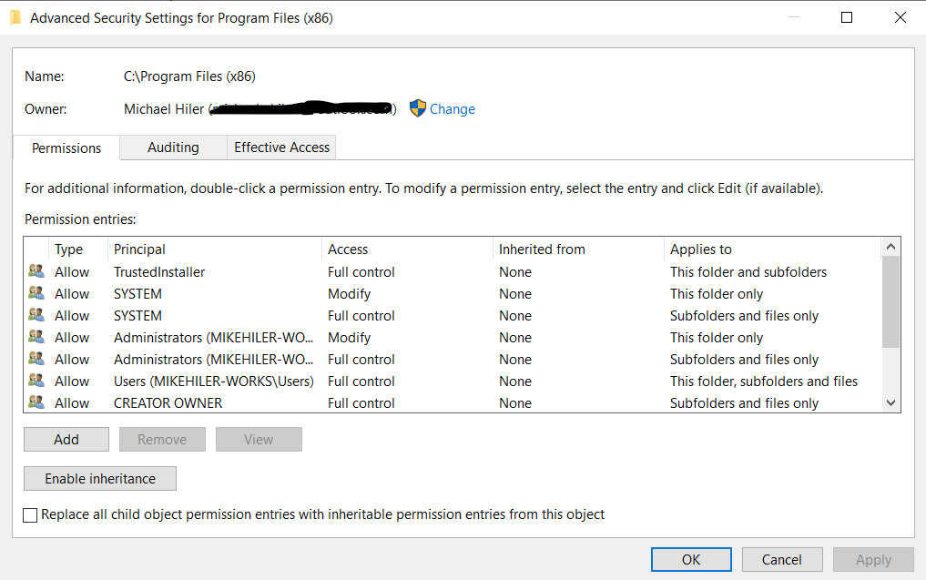 Windows will not allow me to control "Read Only" on any folder no matter what. 889b0164-cf24-41a5-af4f-78fe00052253?upload=true.png