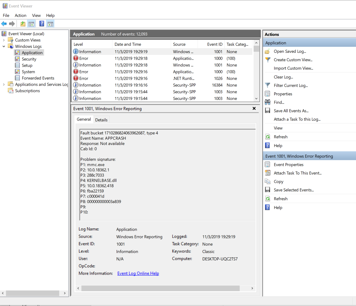 My pc shuts downs when im into roblox for 3 mins and when i open event viewer i see event... 88ab48fe-7f1a-4a1e-b508-294ebe052933?upload=true.png