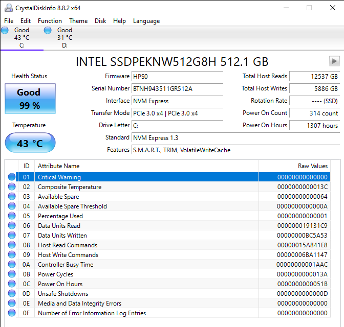 Crystaldisk info shows my sdd life span but I'm concern 893f9744-2412-45ec-9c45-db139bc4e4be?upload=true.png