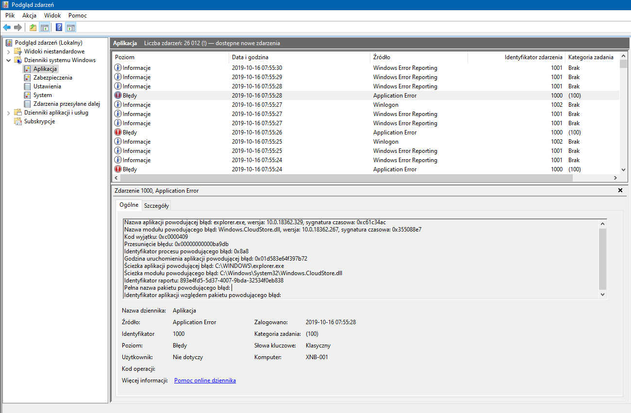 explorer.exe on crash loop after 1903 update - Windows.CloudStore.dll 89879c08-6b1b-4b00-abe0-36cf80b5b937?upload=true.png