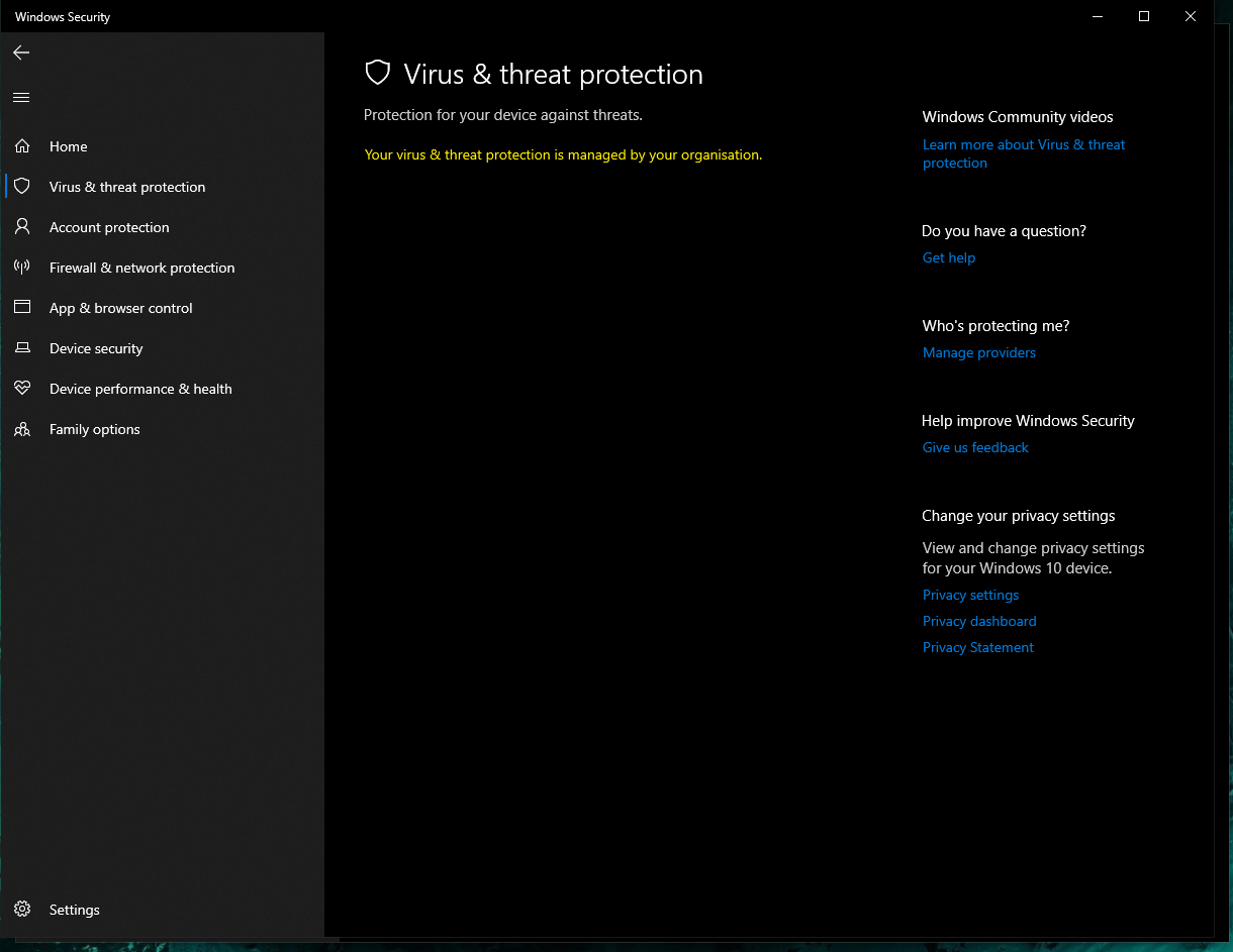 my vtp(virus & threat protection) is not working. 8a38cde2-0eca-44c8-a579-51145718d2c4?upload=true.png