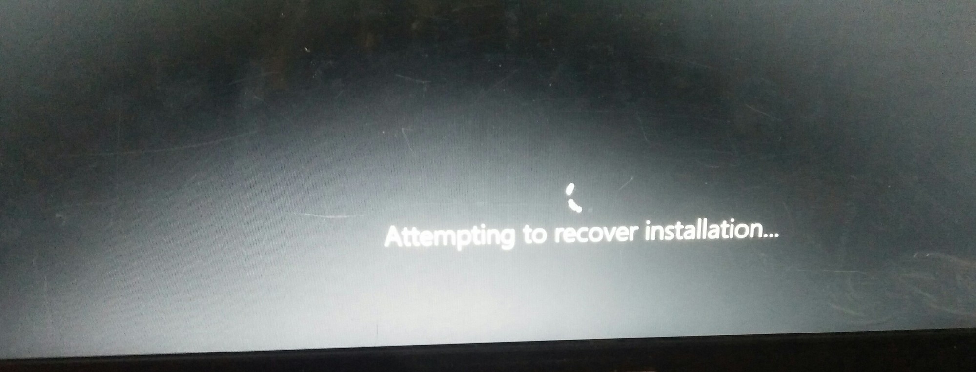 My windows laptop struck " Attempting to recover installation " and " undoing changes made... 8a72f089-6cbb-461a-8e07-5f401bddc861?upload=true.jpg