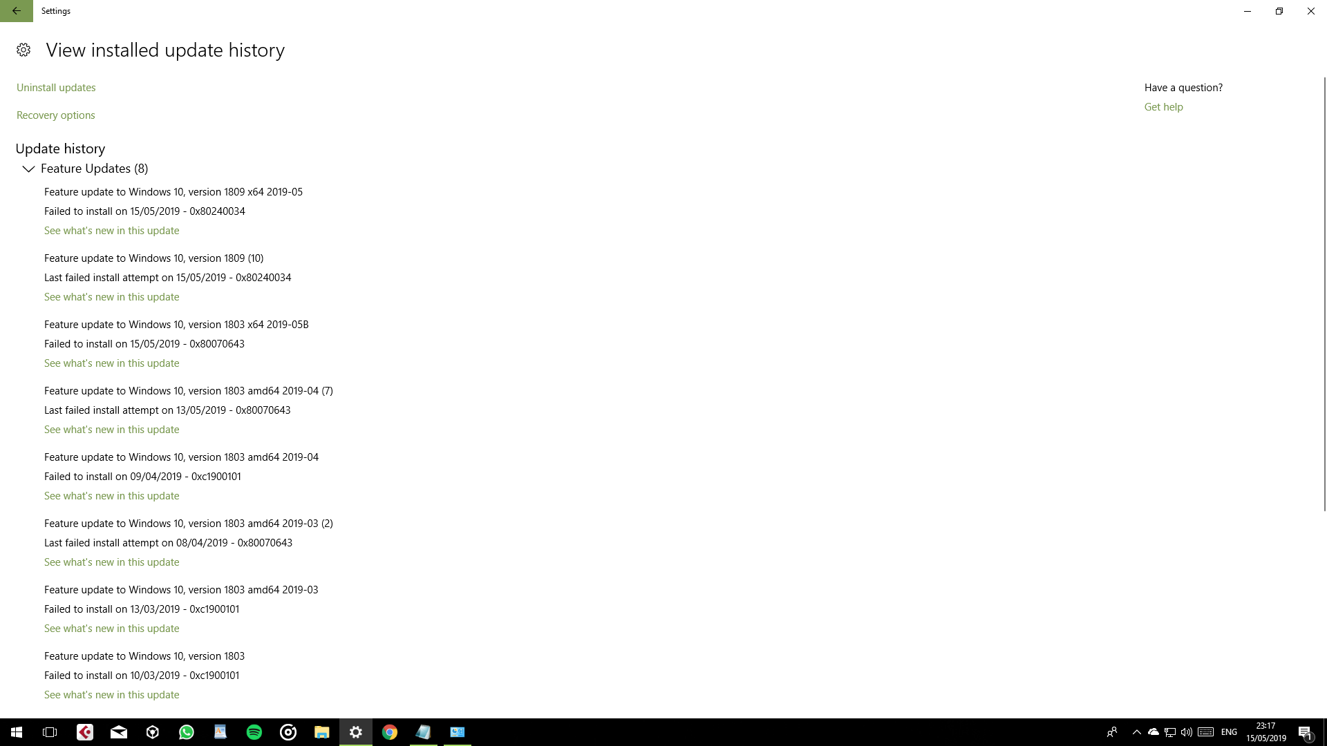 Can't Update Windows 10 (Photos Attached) - 2019-02 Update for Windows 10 Version 1709 for... 8a933720-f88a-47b4-9be7-18c2799af632?upload=true.png