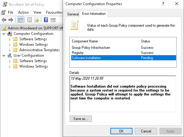 Deployed software via Group Policy won't install PC requires a restart 8a99199e-9dba-4108-8c40-257f24fd82e5?upload=true.png