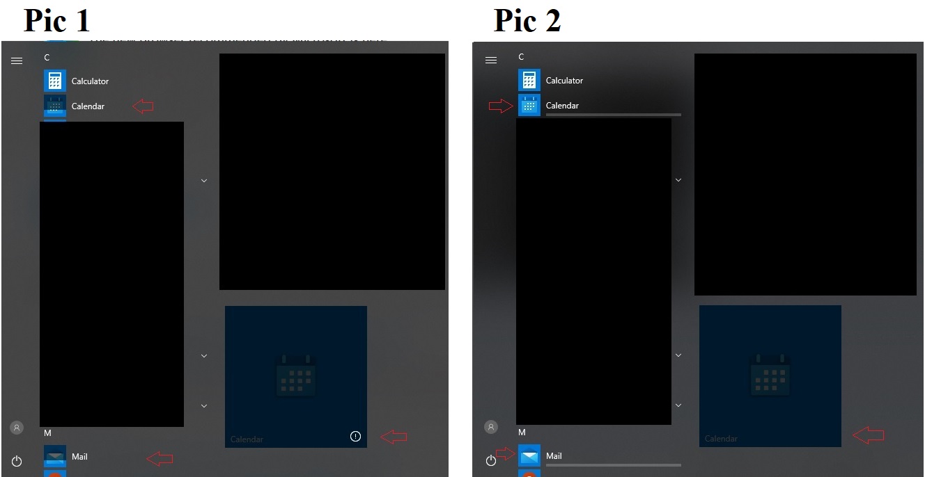 Calendar app doesn`t start. The app icon in Start Menu flash 8acdfb10-86ea-434e-aa58-33cb1f290d46?upload=true.jpg
