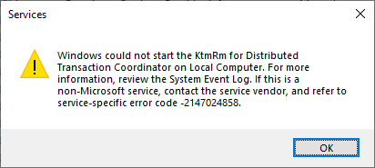 KtmRm for Distributed Transaction Coordinator service fails to start with error -2147024858 8ad81dd7-9deb-407f-b94f-50ee4d154f32?upload=true.png