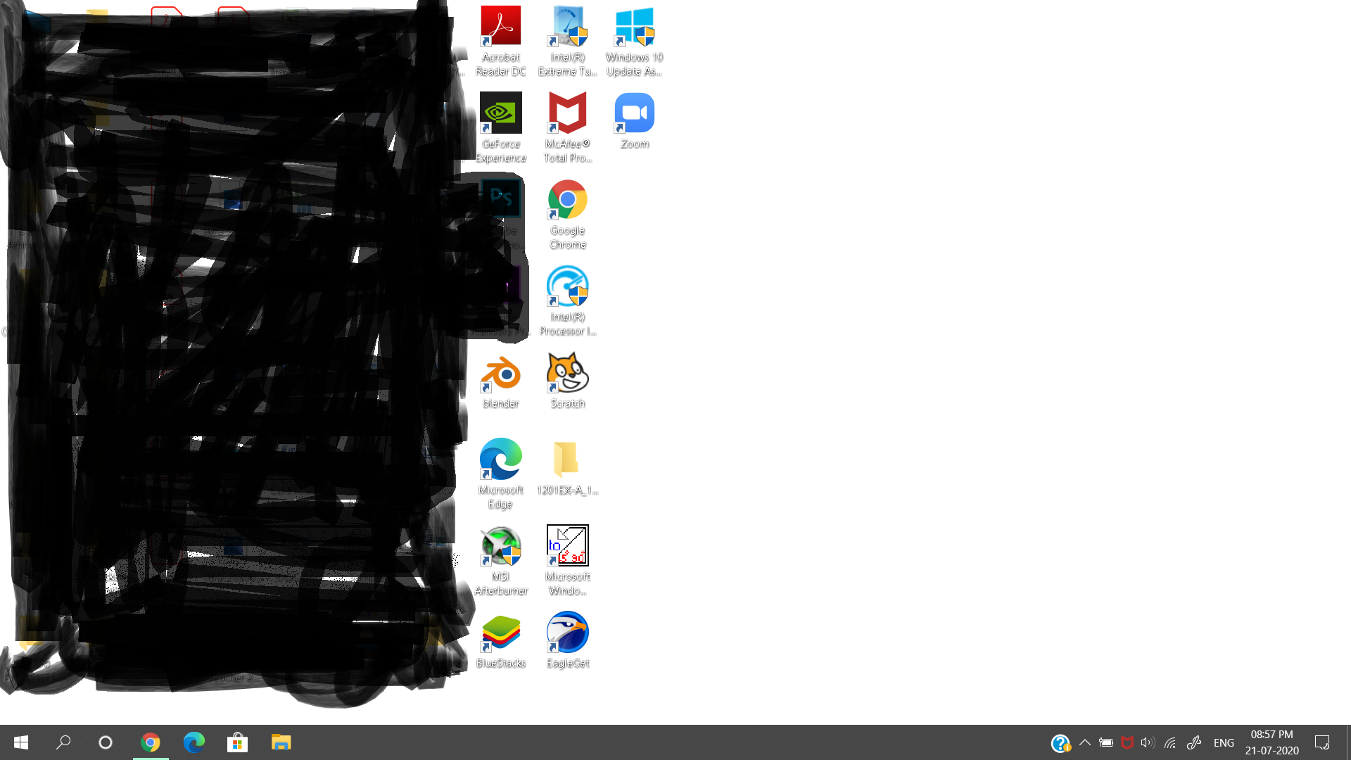 Windows update 22H2 KB5030310 change the desktop icon font color to white shadows and won't... 8b514c65-913d-48ef-b6f7-2f84ffb8a214?upload=true.png