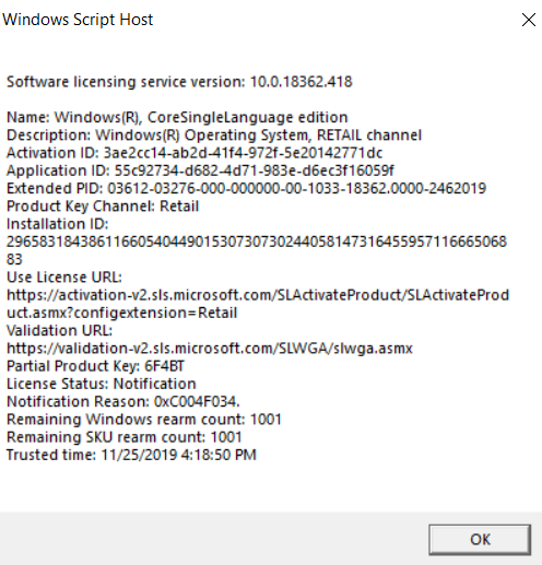 Guys I have a 0xc004f050 activation problem. 8b7d0ae2-2fc0-4458-87b7-28c3f80f8e8e?upload=true.png