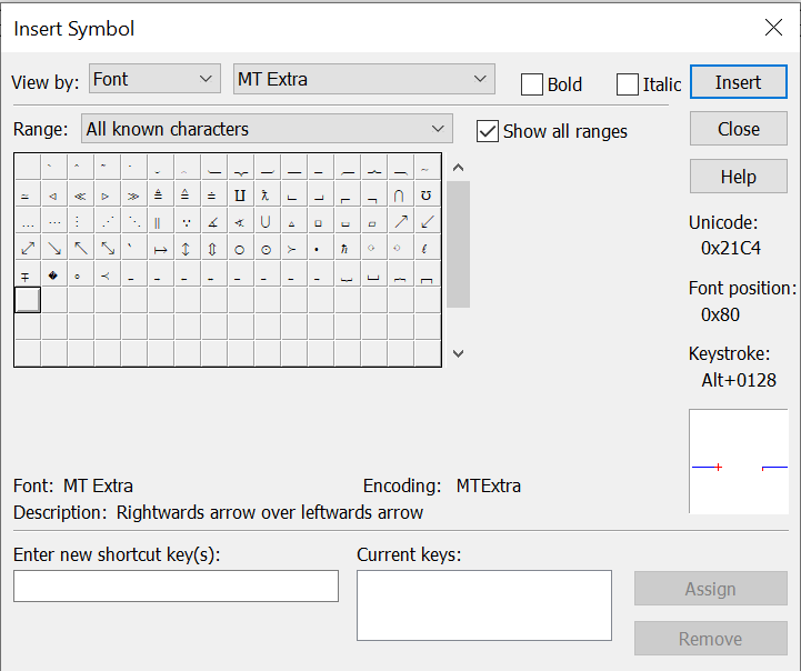 Font problem MT Extra in MathType Win10 8c205187-ed05-45d0-9972-eb9c201c1fc7?upload=true.png