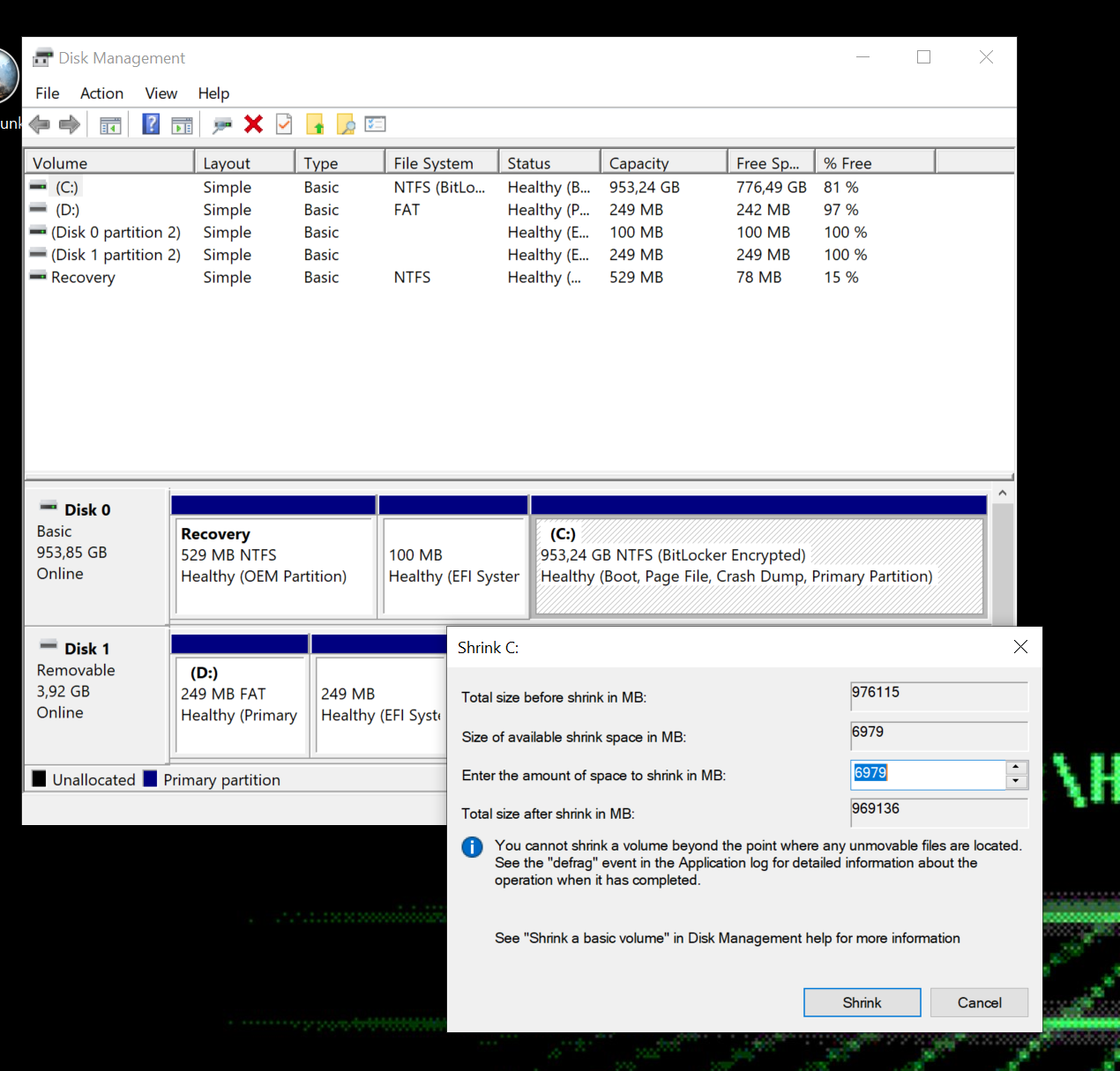 Can't shrink system disk 8c20562a-66d4-438b-b45c-40015dc2d09e?upload=true.png