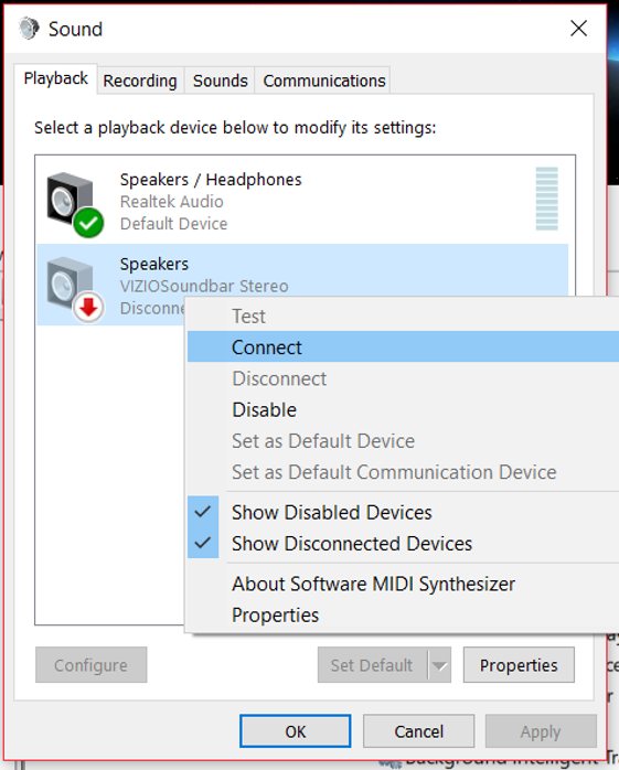 Bluetooth Speakers pairs, but in the playback sections of the "Sound" menu, the device is... 8c8207ca-96f6-4316-836d-9671160187d6?upload=true.png