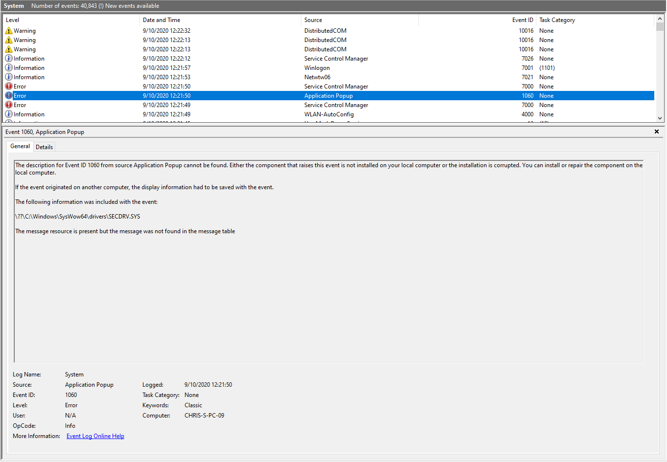 Computer freezes when i launch battlefield 4. Secdrv driver blocked from loading 8ca4423b-c179-4dec-ba3e-1d0a359103b5?upload=true.png